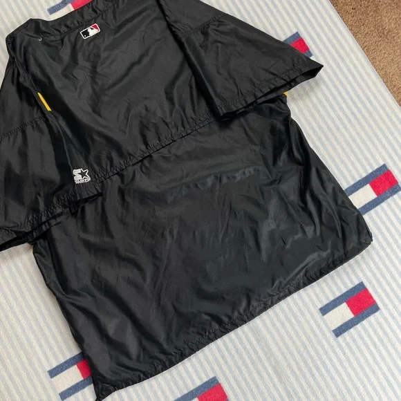 Vintage Starter Pittsburgh Pirates MLB Baseball short sleeve pullover warmup - Picture 13 of 13